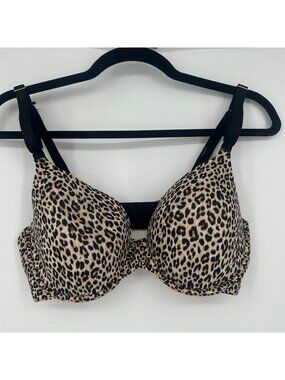 ✨ Joyspun Leopard Print Padded Underwire Bra 36D ✨